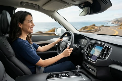 Happy borrower receiving car keys